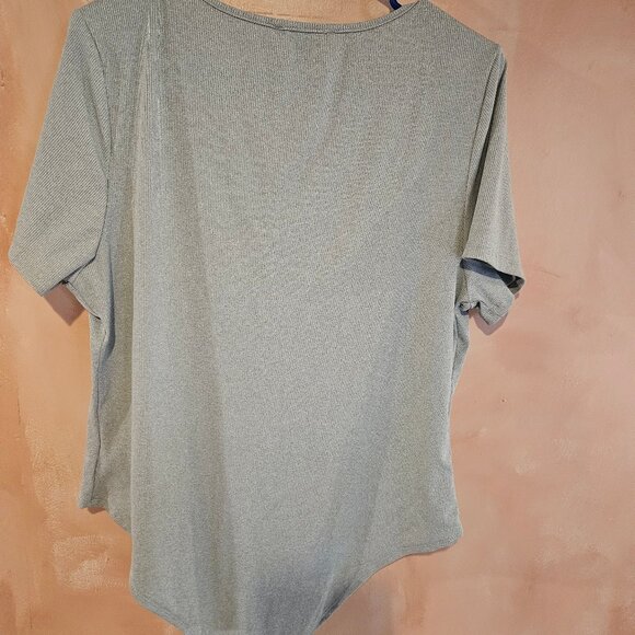 cider gray bodysuit short sleeve basic, 2XL - Picture 2 of 3